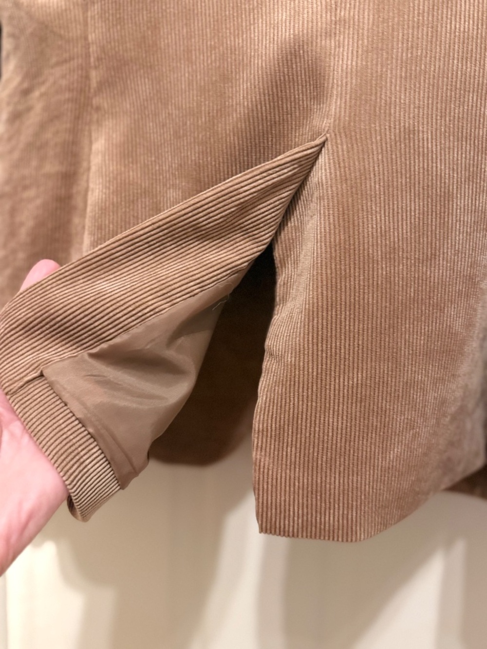 Classic Women's Tan/Camel Corduroy Blazer - Size Small - Picture 7 of 8